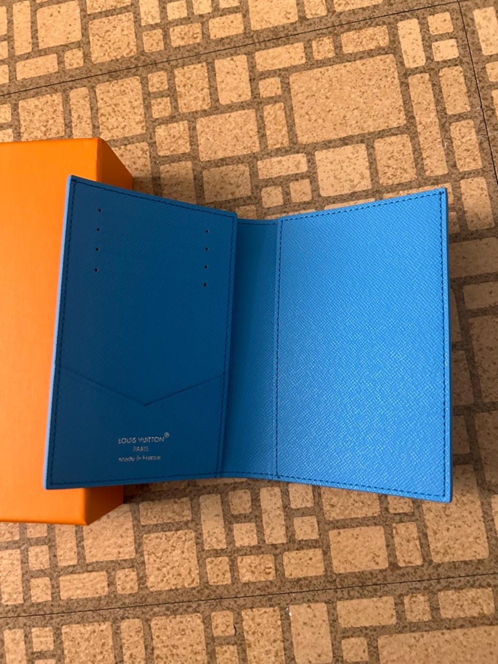 Louis Vuitton Blue Lagoon Passport Holder - Picture 4 of 4
